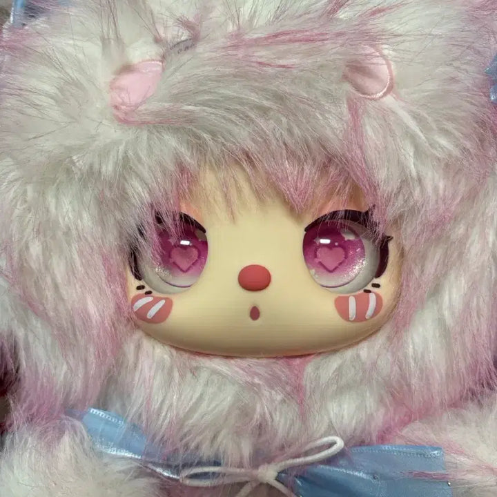 [BUNJANG] Lila 600% Long Fur Rabbit Pink Plush Toy / 릴라 600% 장털 토끼 핑크