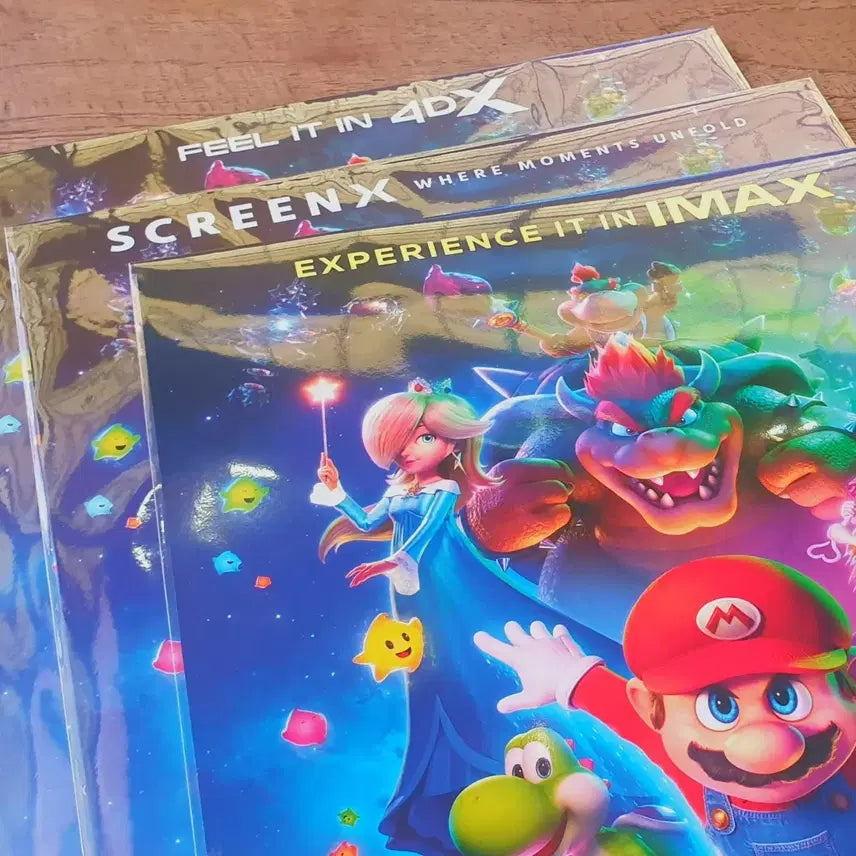 [BUNJANG] Super Mario Poster Bundle (3 Types) / 슈퍼마리오포스터 특별관 3종 일괄