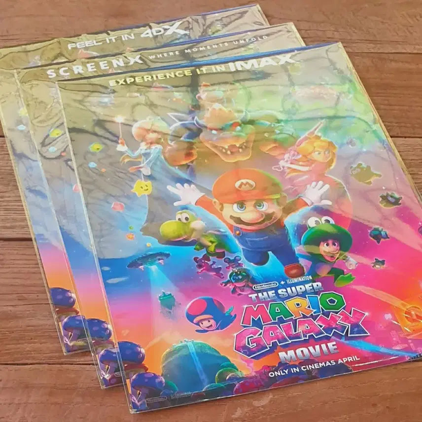 [BUNJANG] Super Mario Poster Bundle (3 Types) / 슈퍼마리오포스터 특별관 3종 일괄