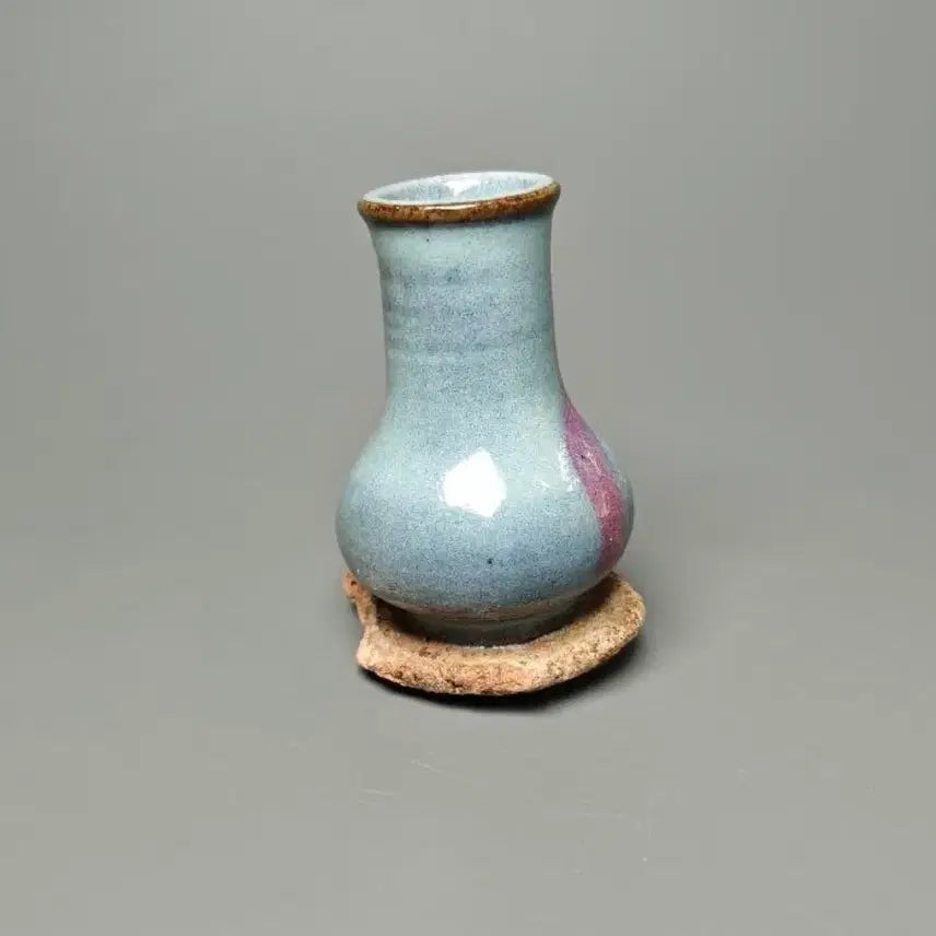 [BUNJANG] Chinese Celadon Porcelain Small Vase / 금송대 군요 천람유 홍반 소형 병 출토 중국도자기 골동품 고미술품 수집품