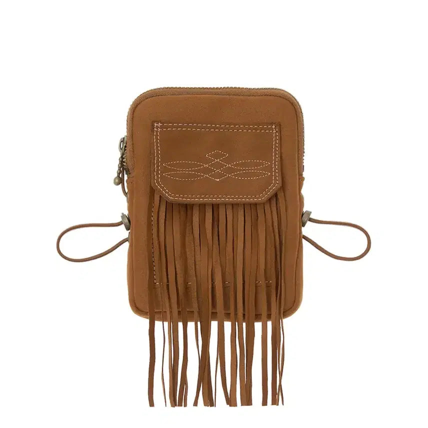 [BUNJANG] Western Fringe Mini Bag - Brown / 기준) 웨스턴 프린지 미니백 브라운