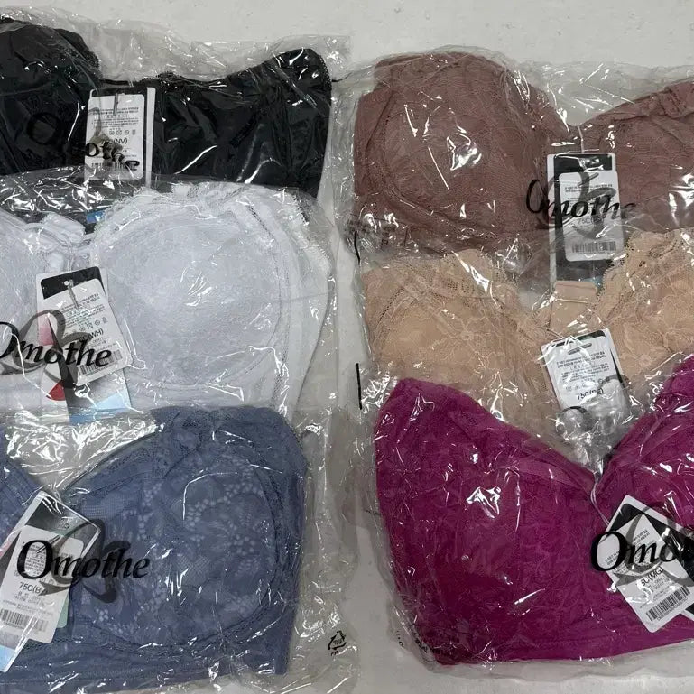 [BUNJANG] Omotte Lace Bra Set (75C) - 6 Piece, Sealed / 오모떼 레이스 브라 75C 6개 미개봉 새상품