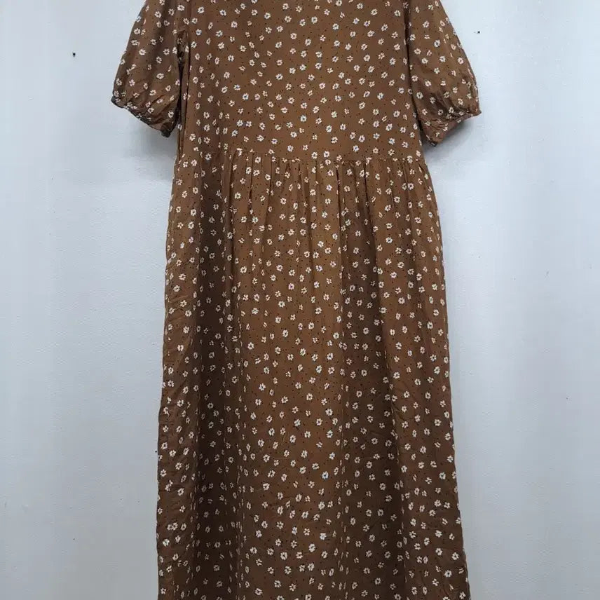 [BUNJANG] Floral Print Thin Fabric Dress / 얇은면 꽃무늬 원핏66미사용
