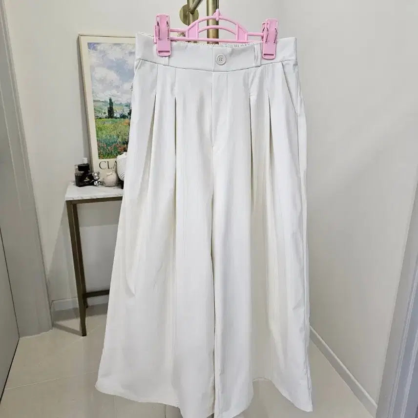 [BUNJANG] Pinched Pleat Skirt Pants Slacks / 핀턱 치마바지 슬랙스 택1
