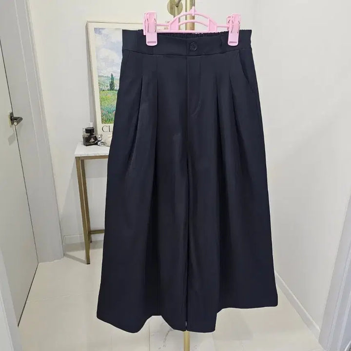 [BUNJANG] Pinched Pleat Skirt Pants Slacks / 핀턱 치마바지 슬랙스 택1