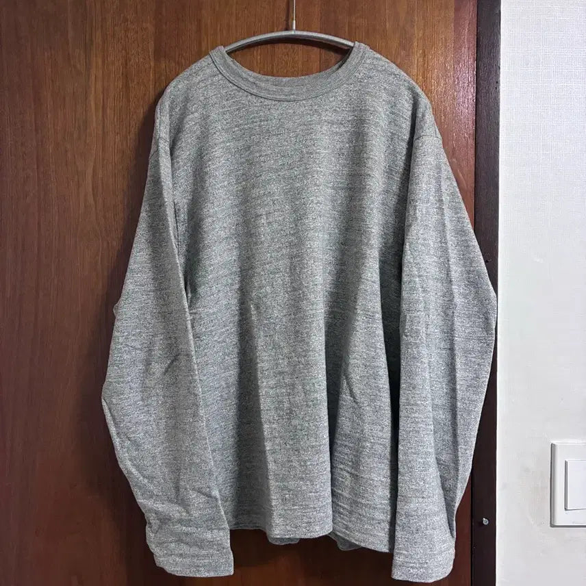 [BUNJANG] Warehouse Plain Grey Long Sleeve L / 웨어하우스 플레인 그레이 롱슬리브