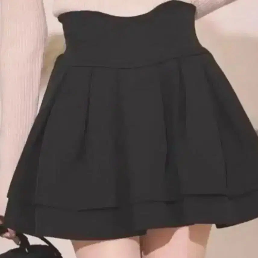 [BUNJANG] Michelle Macaron Skirt Black / 급전) 지뢰계 양지뢰 미셸마카롱 스커트 블랙