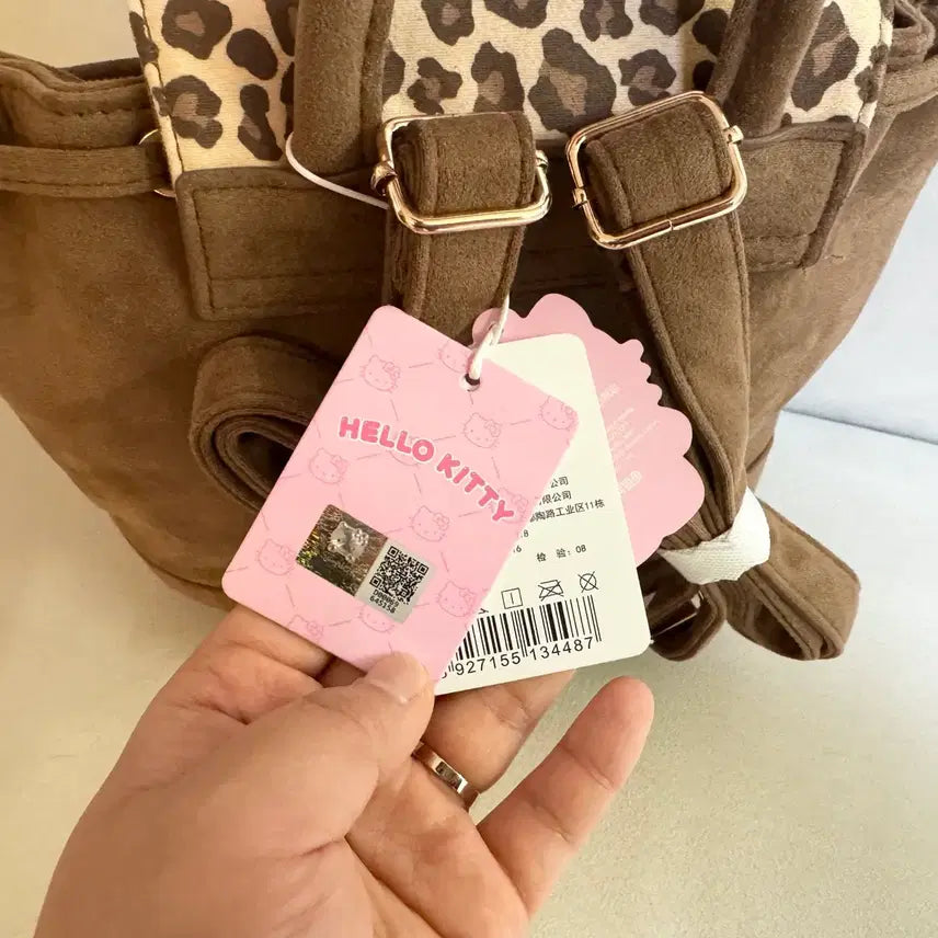[BUNJANG] Sanrio Hello Kitty Leopard Backpack / 신상 산리오 태닝 헬로키티 레오파드 백팩 새상품