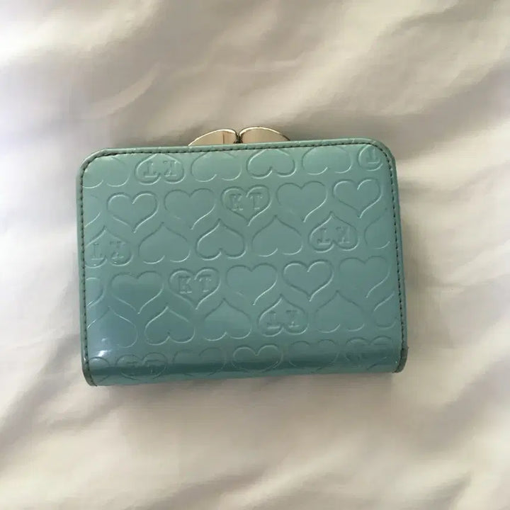 [BUNJANG] Hello Kitty Enamel Long Wallet Mint / 키티 에나멜 반지갑 민트