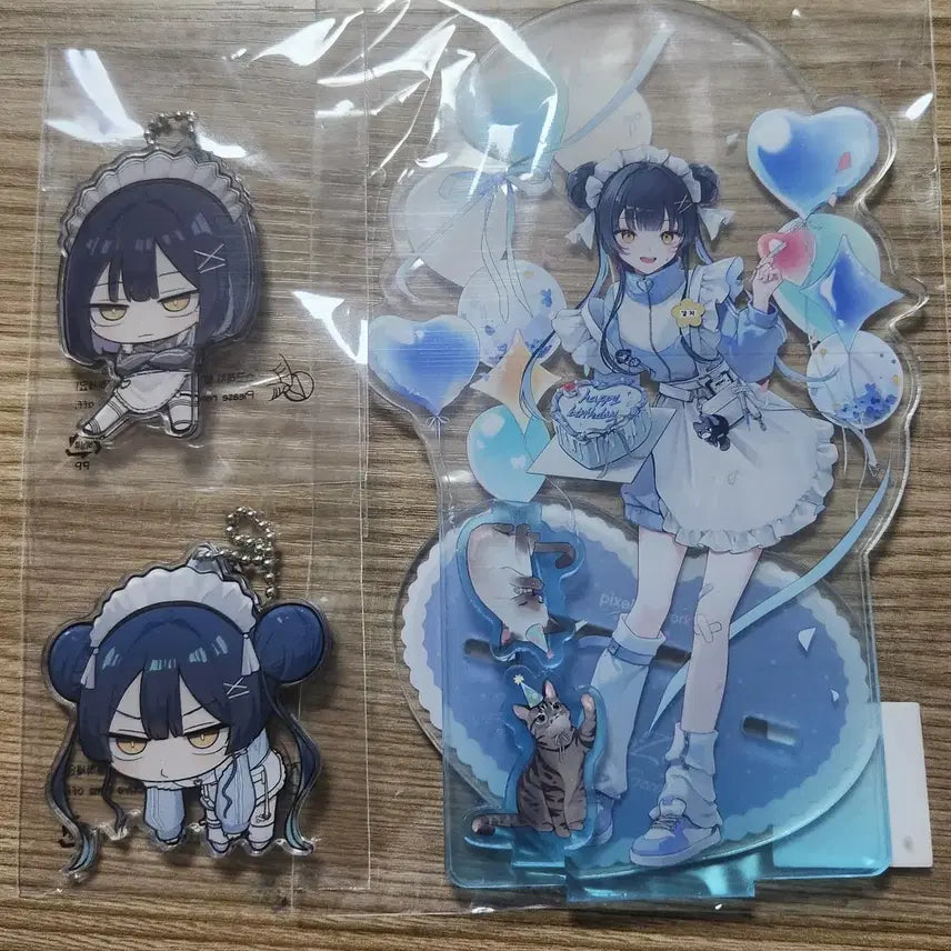 [BUNJANG] Pixel Store Kangji Acrylic Stand &amp; Keychain Set / 픽셀스토어 강지 아크릴 스탠드,키링