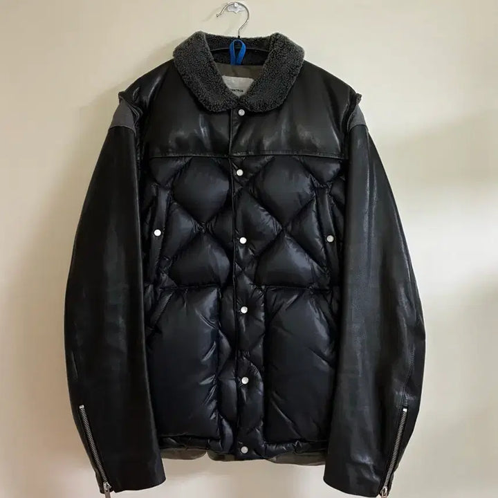 [BUNJANG] Undercover 13AW Leather Arm Quilting Down Jacket / [2] 언더커버 13AW 레더암 퀼팅 다운 자켓