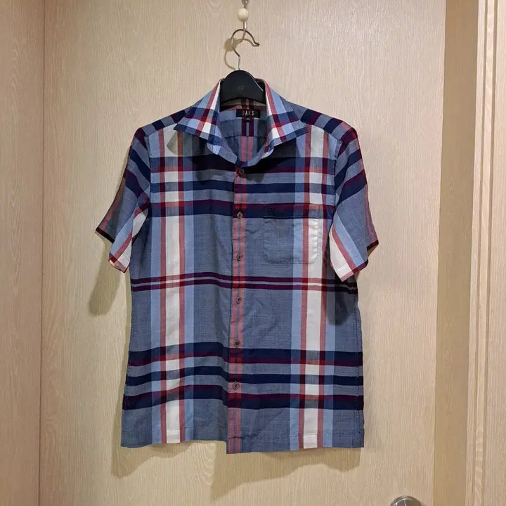 [BUNJANG] Daks Check Short Sleeve Shirt Size 100 / 닥스 체크 반팔 셔츠사이즈100
