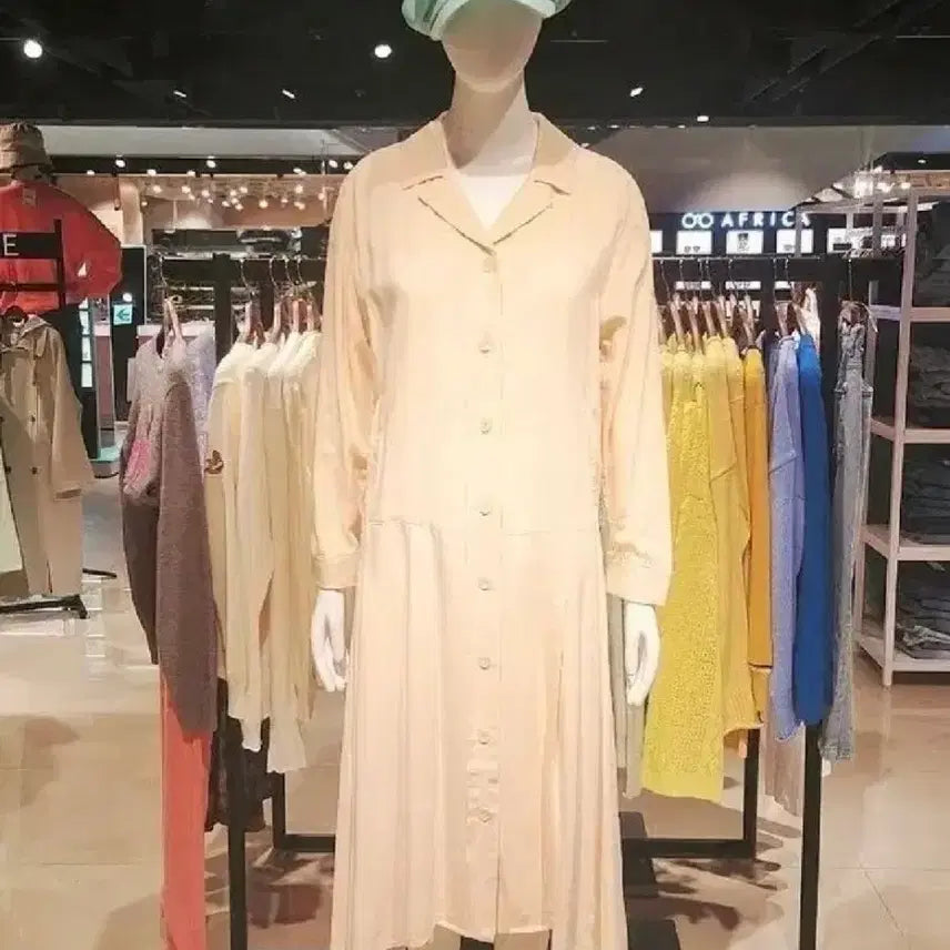 [BUNJANG] Baneike Rayon Shirt Dress / 반에이크 레이온 셔츠 원피스