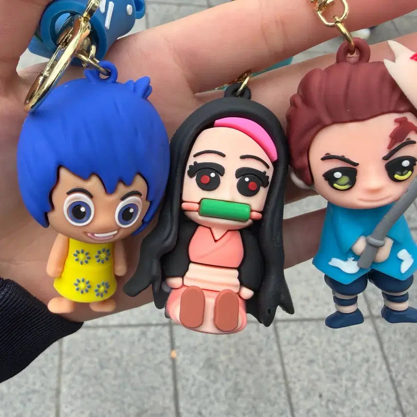 [BUNJANG] Anime Character Keyring 3-Piece Bundle Set / 일괄)애니메이션 캐릭터 키링 3종 세트