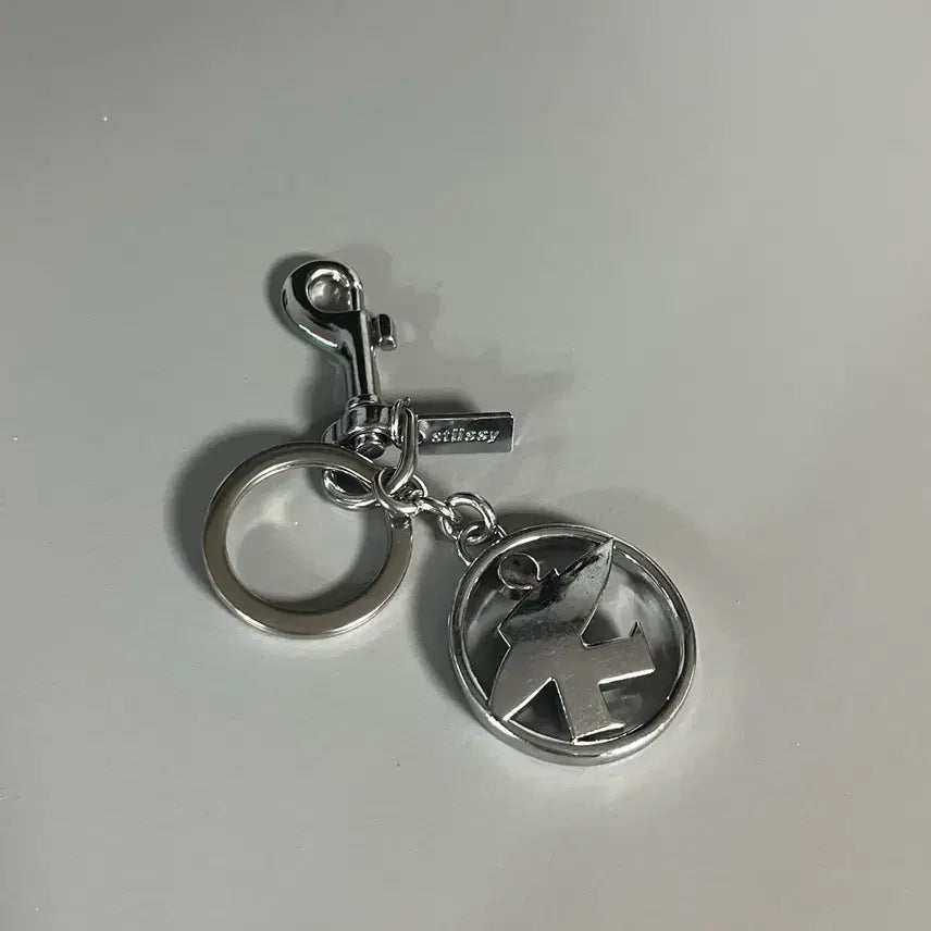 [BUNJANG] Stussy Surfman Keychain Silver / 스투시 서프맨 키체인 실버
