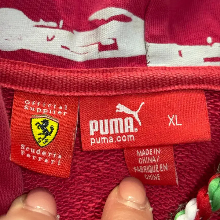 [BUNJANG] Puma Ferrari Hooded Zip-Up Red / 푸마 페라리 후드집업 레드 / b5