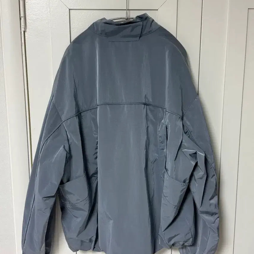 [BUNJANG] System Homme Mock Neck Crinkle Windbreaker Blue / (100 size) 시스템옴므 모크넥 크링클 바람막이 블루컬러