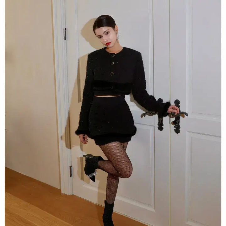 [BUNJANG] Jemunt Chateau Blanc Jacket and Skirt Set / 제이먼트 샤또 블랑 자켓, 스커트 S