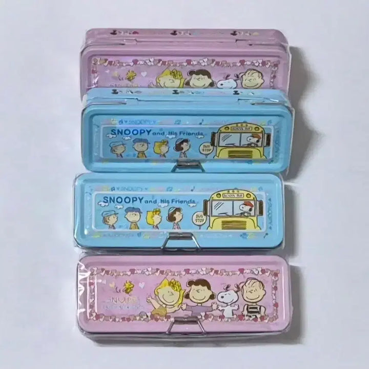 [BUNJANG] Vintage Snoopy 3-Tier Metal Pencil Case / 고전 스누피 3단락 철제 필통
