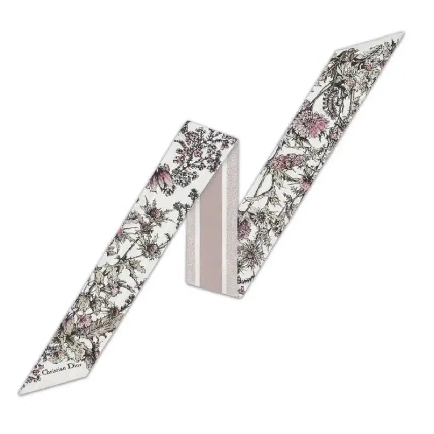[BUNJANG] Dior Michza Twill Scarf Ivory Pink / 디올 미차 스카프 아이보리 핑크 트윌 (세제품) 51CAR106I604