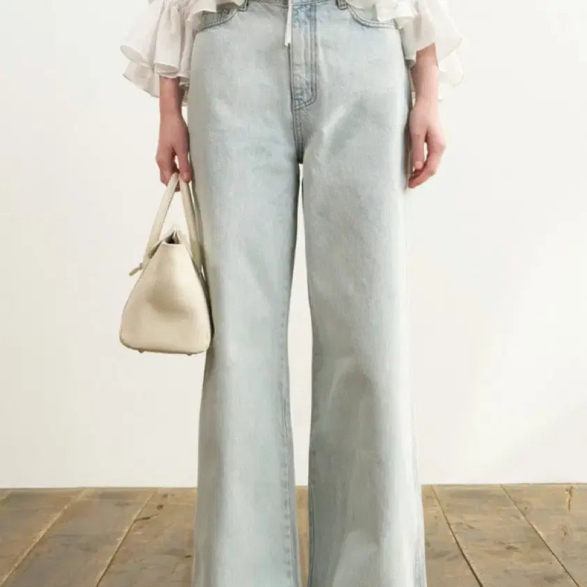 [BUNJANG] Lapla Milky Denim Pants Size S / 라플라 밀키 데님 s