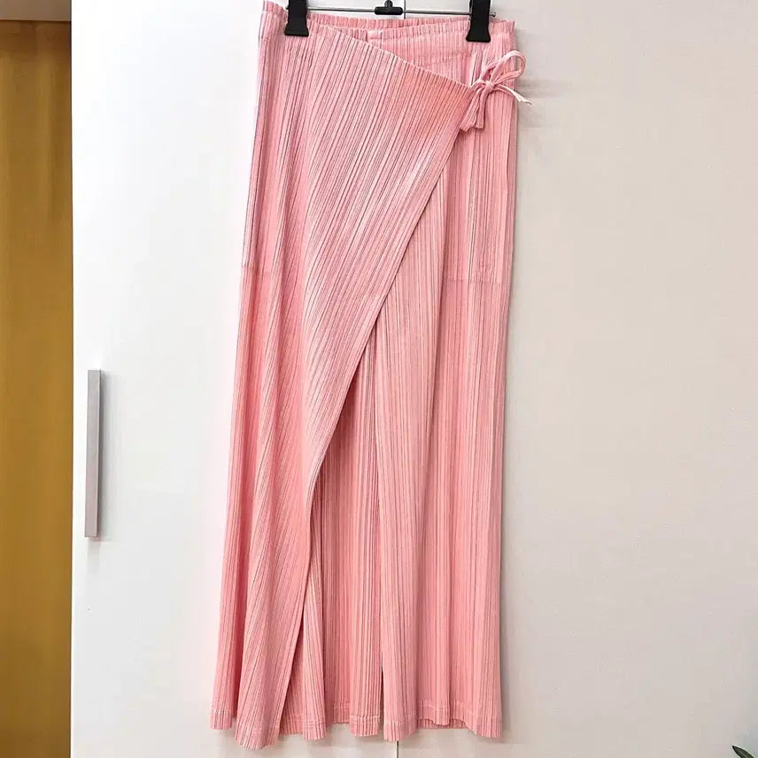 [BUNJANG] Pleats Please Wrap Pants Light Pink / 플리츠플리즈 귀한 랩팬츠 라이트핑크