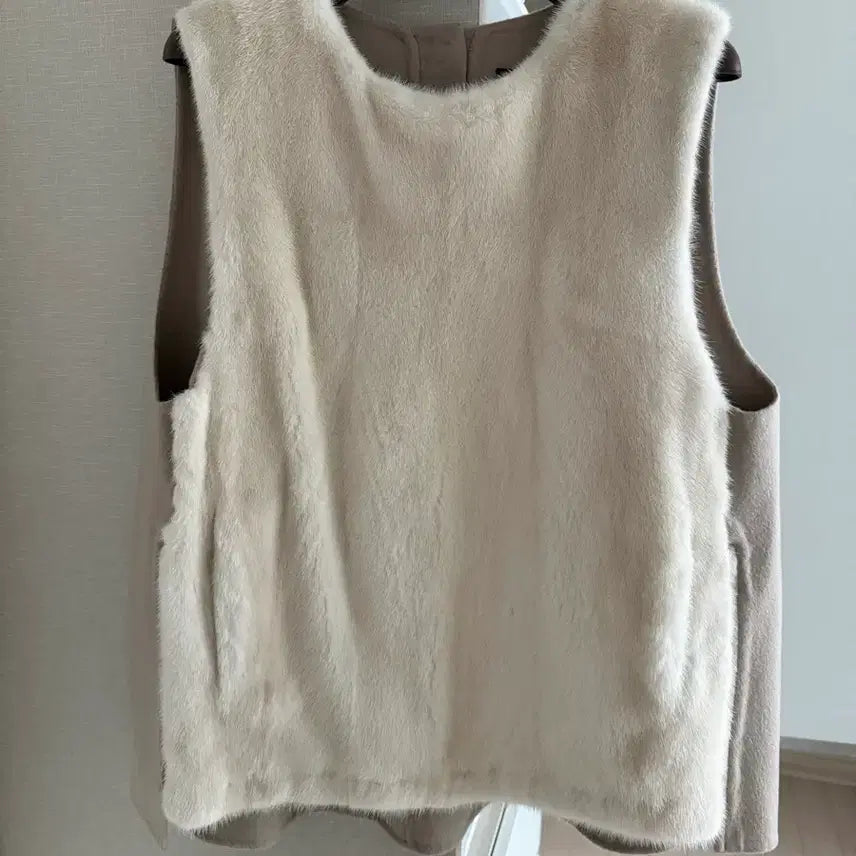 [BUNJANG] TIME Mink Vest / 한섬 타임 밍크 베스트