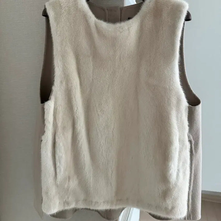 [BUNJANG] TIME Mink Vest / 한섬 타임 밍크 베스트
