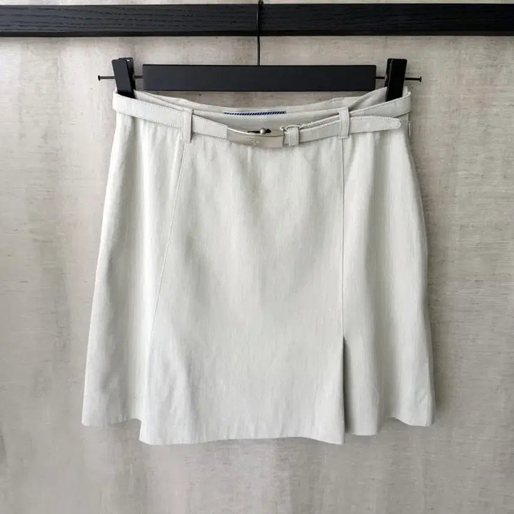 [BUNJANG] Prada 1993 S/S Belted Linen Skirt / 프라다 1993 s/s 벨티드 린넨 스커트