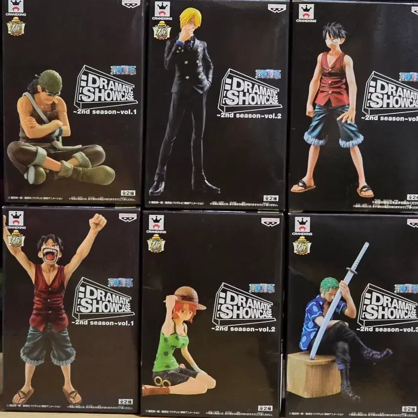 [BUNJANG] One Piece Dramatic Showcase Figures Season 2 &amp; 3 Bundle Set / 원피스 드라마틱 쇼케이스 시즌 2,3 12개 세트 (덤많음