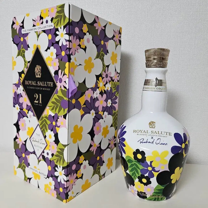 [BUNJANG] Royal Salute 21 Year Richard Quinn Edition Floral Whisky Empty Bottle / 로얄살루트 21년 리차드퀸 에디션 플로럴 위스키 공병 빈병 술병