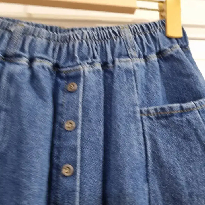 [BUNJANG] Cute Denim Long Skirt / 봄 여름  귀여운 청 롱스커트. 28까지. 깨끗해요