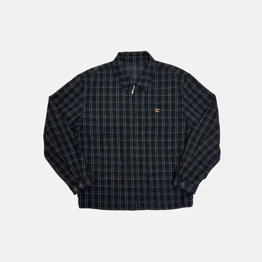 [BUNJANG] Woolrich Summer Wool Check Blouson Jacket / 울시 빈티지 써머 울 체크 블루종 자켓 올드스쿨