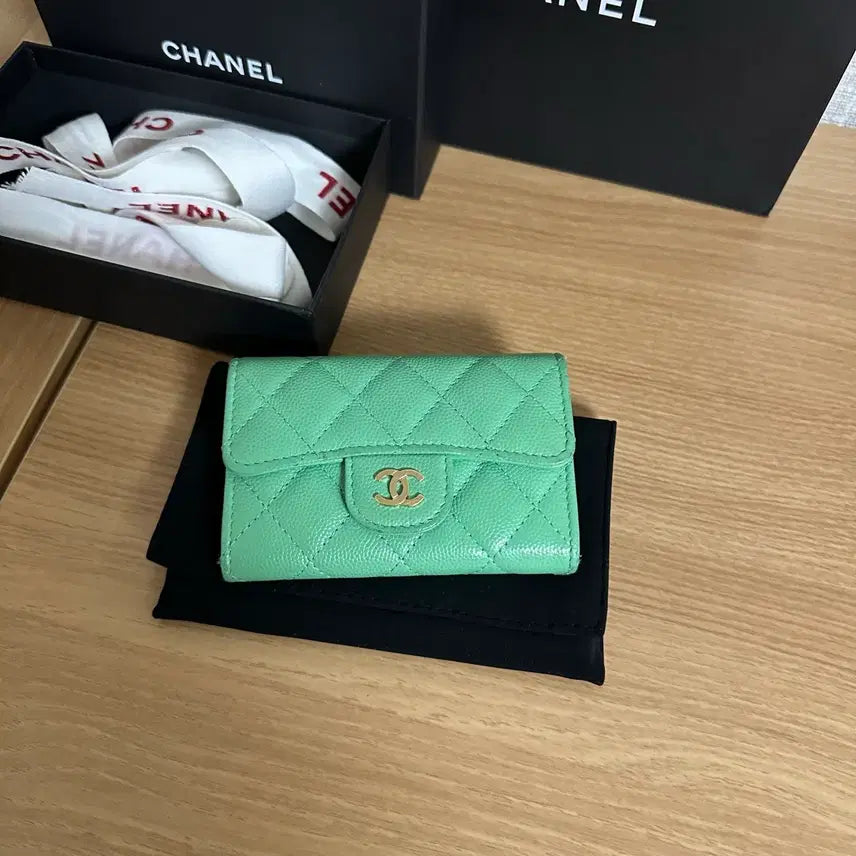 [BUNJANG] Chanel Caviar Classic Card Holder / 샤넬 캐비어 클래식 카드지갑