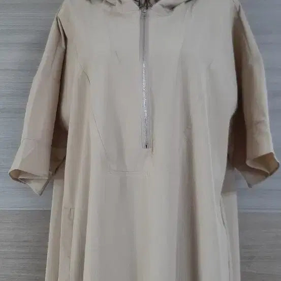 [BUNJANG] Beige Linen Hooded Dress / 베이지 바스락 후드 원피스 상태최상