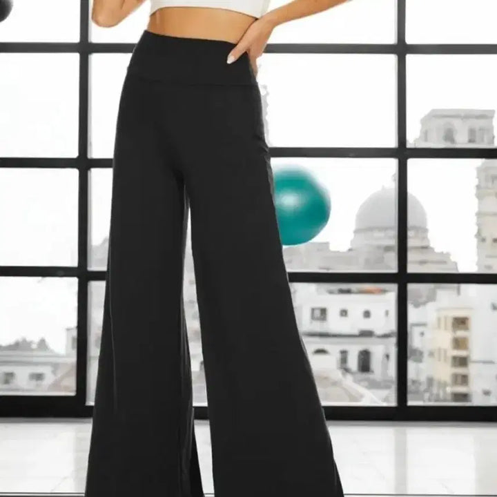 [BUNJANG] Black Wide Leg Pants / 새상품)블랙 와이드 레그 팬츠