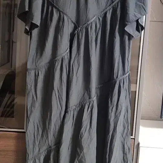 [BUNJANG] RR Flare Short-Sleeve Maxi Dress / RR  반팔 롱원피스