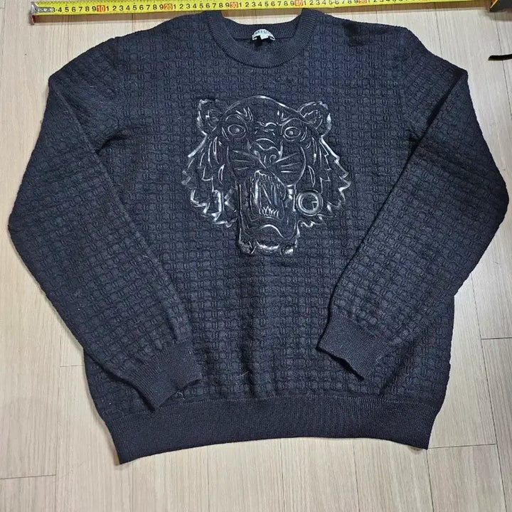 [BUNJANG] KENZO Black Tiger Knit Sweater / KENZO 겐조 블랙 타이거 니트