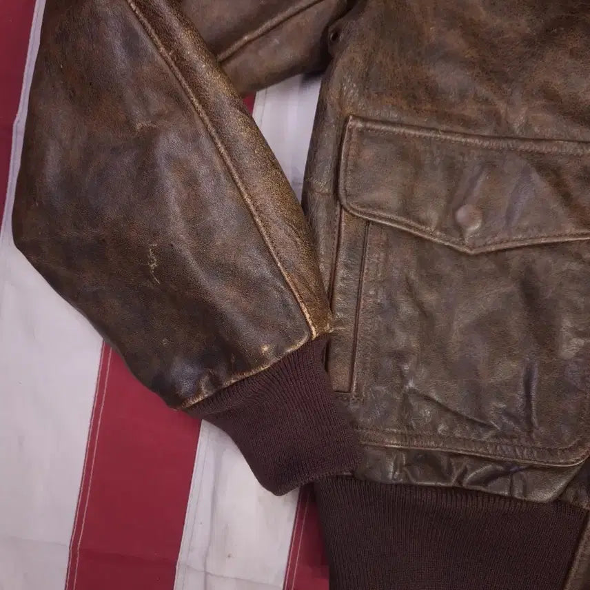 [BUNJANG] 1990s US-Made Real Leather A-2 Flight Jacket / 90&