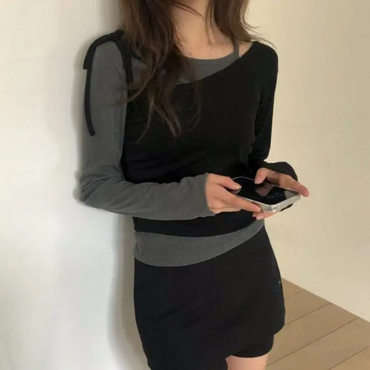 [BUNJANG] Kisses Layered Knit / 키세스 레이어드 니트