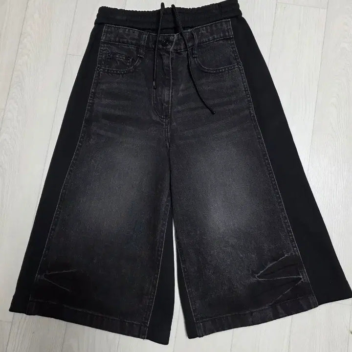 [BUNJANG] Juun.J Black Denim Wide Bending Pants / 준지 juun.j 블랙 데님 와이드 밴딩 팬츠 공용