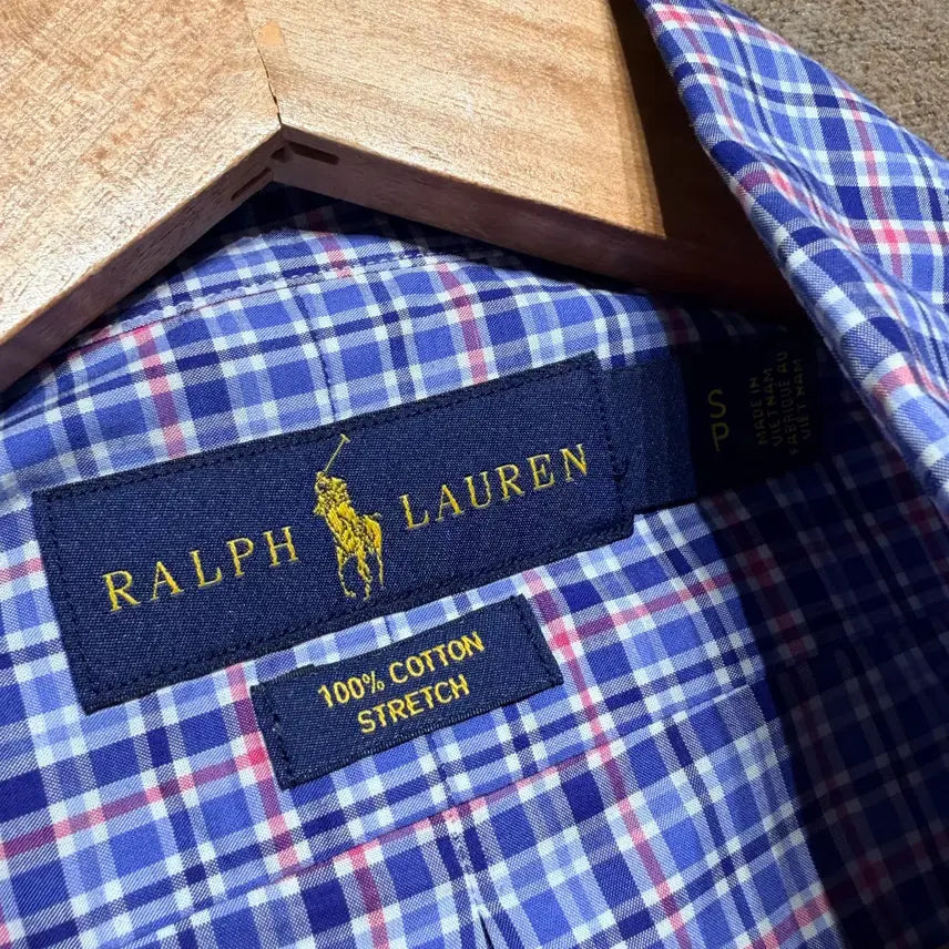 [BUNJANG] Polo Ralph Lauren Checked Stretch Shirt / 폴로랄프로렌 체크 스트레치 셔츠 s 95