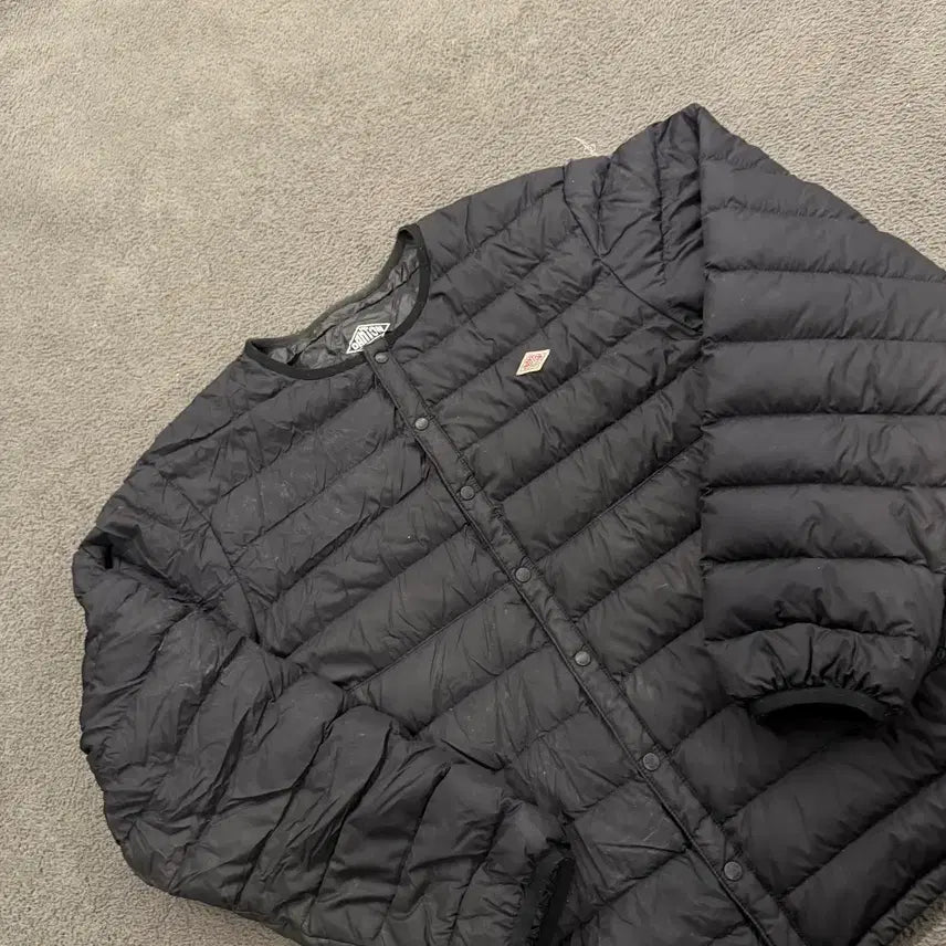 [BUNJANG] Authentic DANTON Black Lightweight Padded Jacket / [정품/L] 단톤 블랙 경량 패딩 자켓
