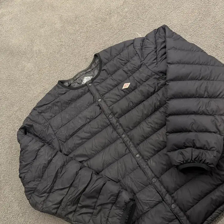 [BUNJANG] Authentic DANTON Black Lightweight Padded Jacket / [정품/L] 단톤 블랙 경량 패딩 자켓