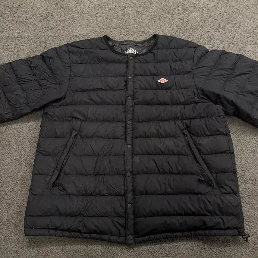 [BUNJANG] Authentic DANTON Black Lightweight Padded Jacket / [정품/L] 단톤 블랙 경량 패딩 자켓
