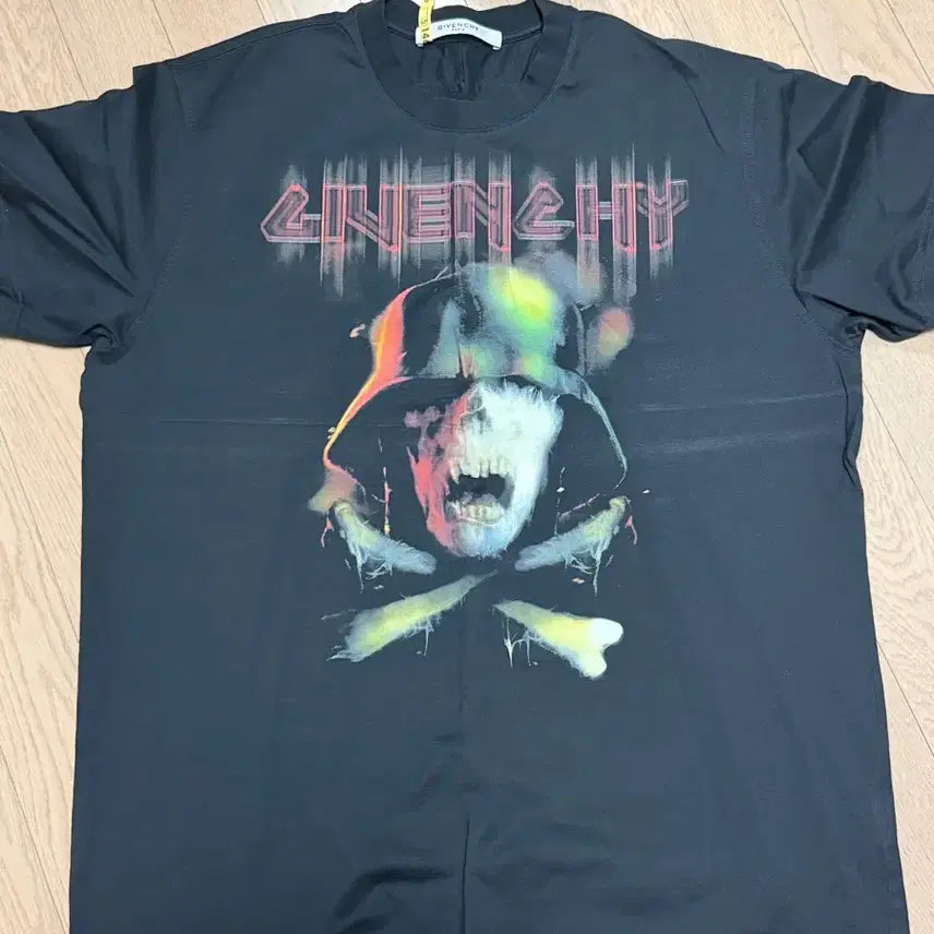 [BUNJANG] Givenchy Skull Print Short Sleeve T-Shirt Black / 지방시 스컬 프린팅 반팔 티셔츠 블랙