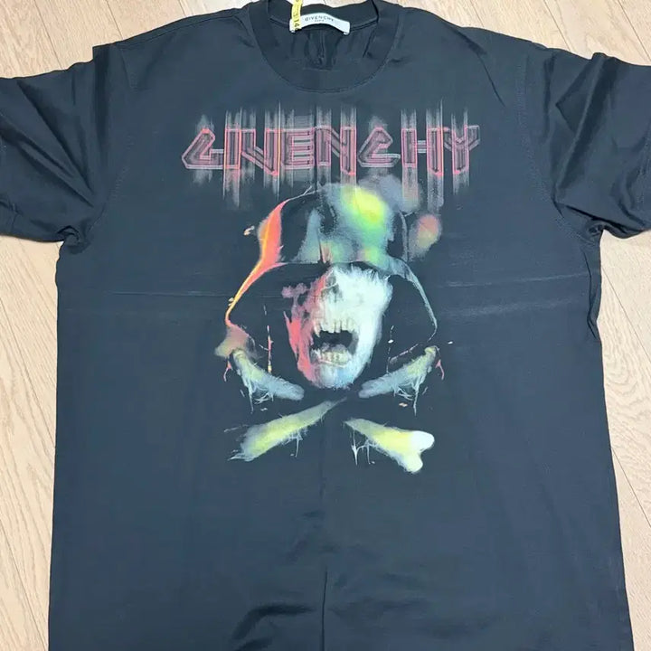 [BUNJANG] Givenchy Skull Print Short Sleeve T-Shirt Black / 지방시 스컬 프린팅 반팔 티셔츠 블랙
