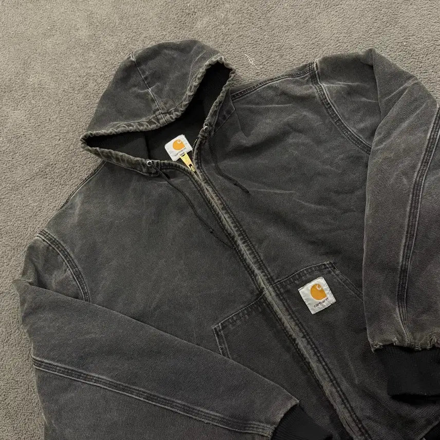 [BUNJANG] Carhartt WIP Hooded Work Jacket Black / [정품] 칼하트 후드 워크 자켓 블랙