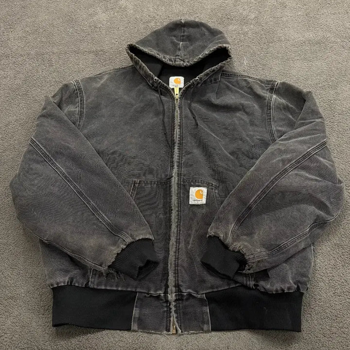 [BUNJANG] Carhartt WIP Hooded Work Jacket Black / [정품] 칼하트 후드 워크 자켓 블랙