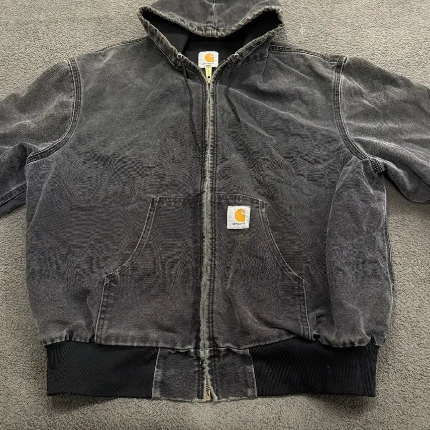 [BUNJANG] Carhartt WIP Hooded Work Jacket Black / [정품] 칼하트 후드 워크 자켓 블랙